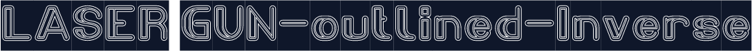 LASER GUN-outlined-Inverse