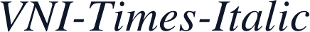 VNI-Times-Italic