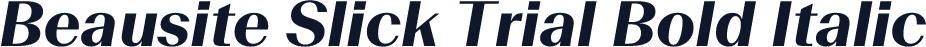 Beausite Slick Trial Bold Italic