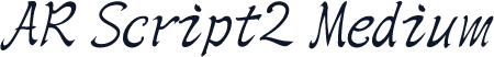 AR Script2 Medium