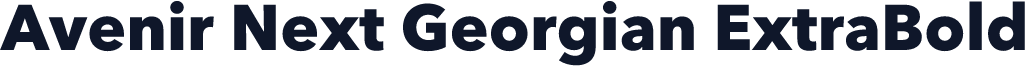 Avenir Next Georgian ExtraBold