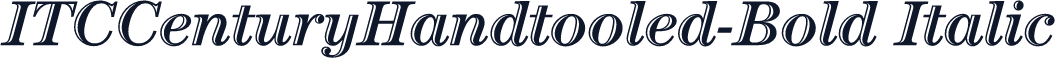 ITCCenturyHandtooled-Bold Italic