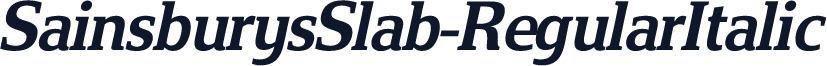 SainsburysSlab-RegularItalic