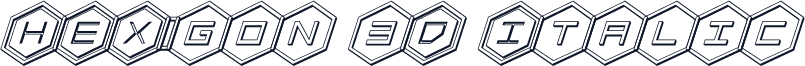 HEX:gon 3D Italic