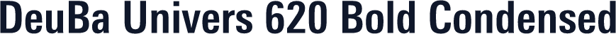 DeuBa Univers 620 Bold Condensed