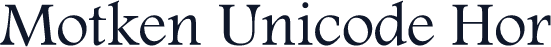 Motken Unicode Hor