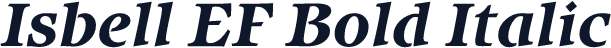 Isbell EF Bold Italic