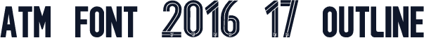 ATM font 2016-17 outline