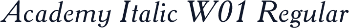Academy Italic W01 Regular