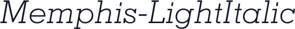 Memphis-LightItalic