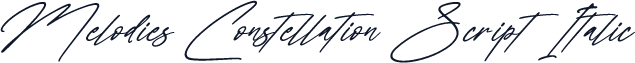 Melodies Constellation Script Italic