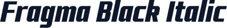 Fragma Black Italic