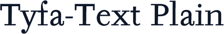 Tyfa-Text Plain