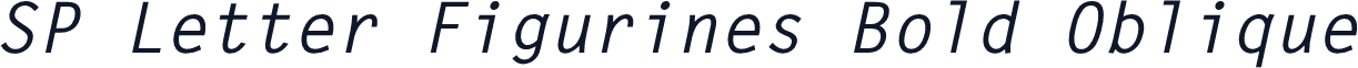 SP Letter Figurines Bold Oblique