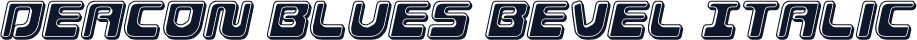Deacon Blues Bevel Italic