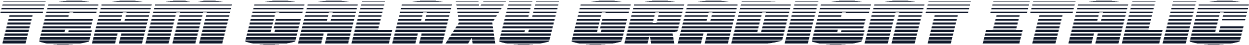 Team Galaxy Gradient Italic