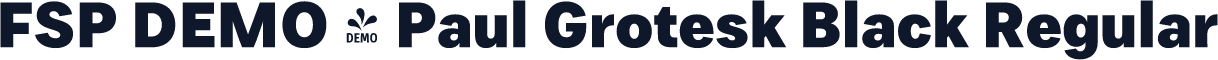 FSP DEMO - Paul Grotesk Black Regular