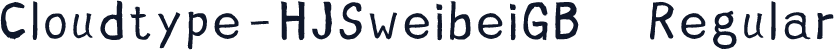 Cloudtype-HJSweibeiGB Regular