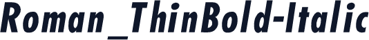 Roman_ThinBold-Italic