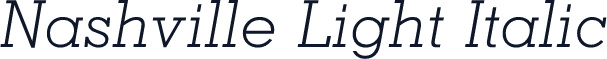 Nashville Light Italic