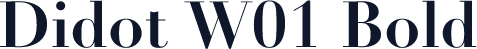 Didot W01 Bold