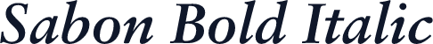 Sabon Bold Italic