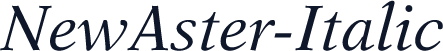 NewAster-Italic