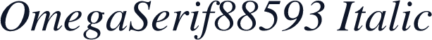 OmegaSerif88593 Italic