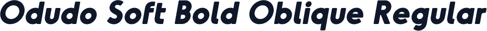Odudo Soft Bold Oblique Regular