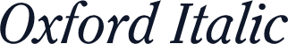 Oxford Italic
