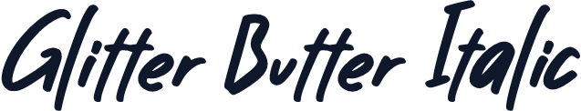 Glitter Butter Italic