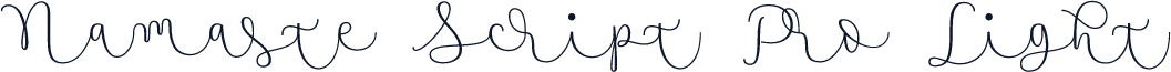 Namaste Script Pro Light