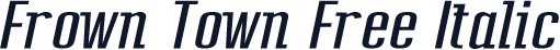 Frown Town Free Italic