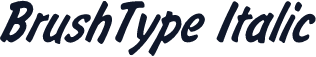 BrushType Italic