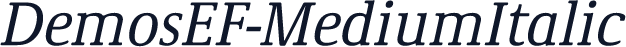 DemosEF-MediumItalic
