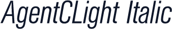 AgentCLight Italic