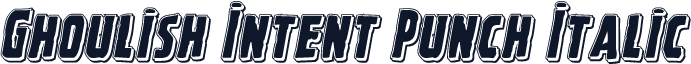Ghoulish Intent Punch Italic