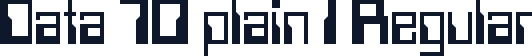 Data 70 plain 1 Regular