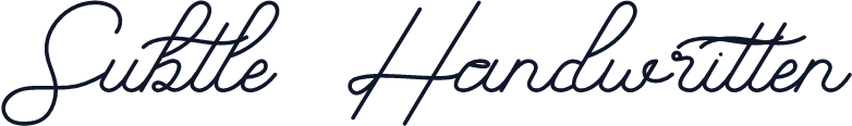 Subtle Handwritten