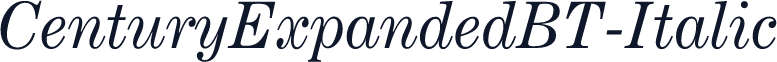 CenturyExpandedBT-Italic