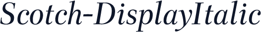 Scotch-DisplayItalic