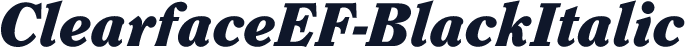 ClearfaceEF-BlackItalic