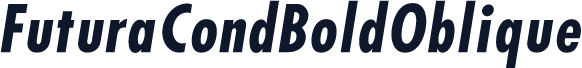 FuturaCondBoldOblique