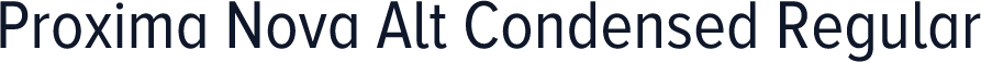 Proxima Nova Alt Condensed Regular