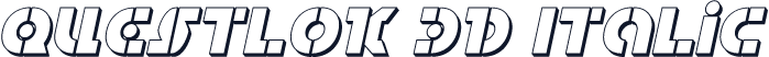 Questlok 3D Italic