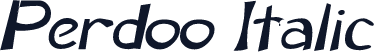 Perdoo Italic