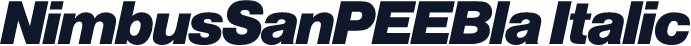 NimbusSanPEEBla Italic