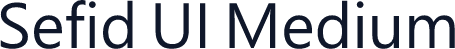 Sefid UI Medium