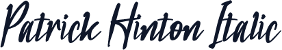 Patrick Hinton Italic