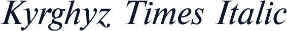 Kyrghyz Times Italic